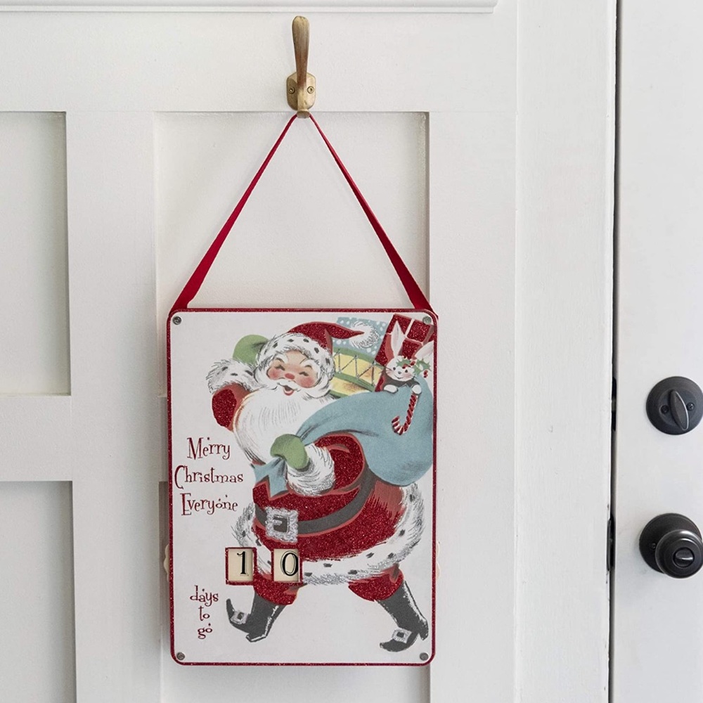 Santa Christmas Countdown Sign - Picture 2 of 3